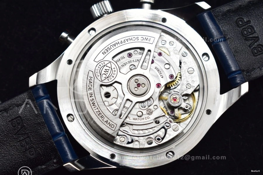 A69355 Leather ZF Dial White 1:1 on Best Blue Portuguese Strap IW371620 Edition Blue Chrono 1115